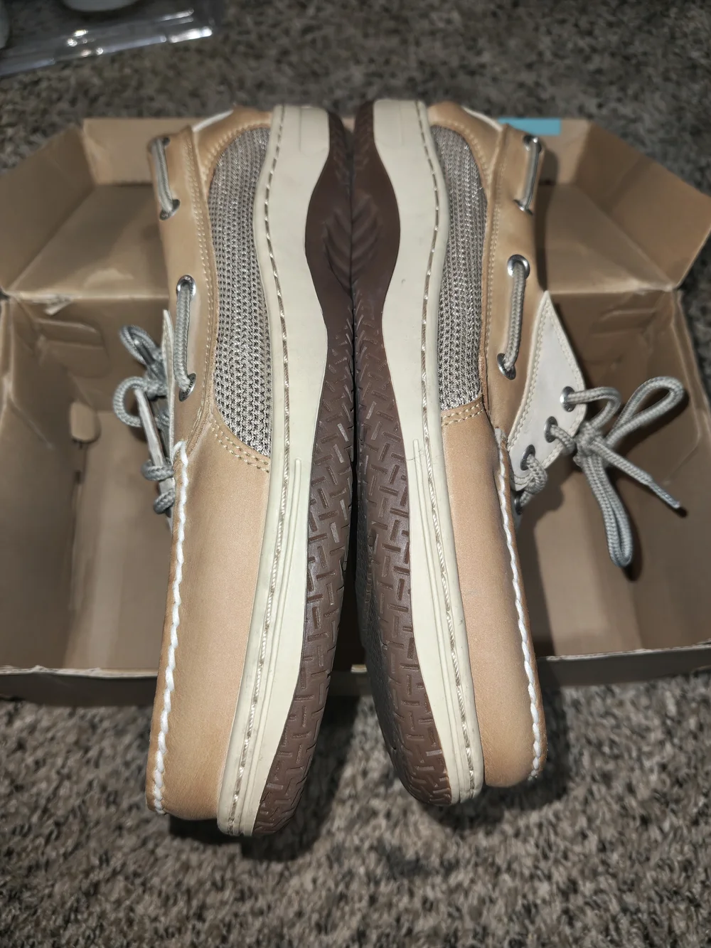Sperry Men’s Two-Tone Tan Boat Shoes
